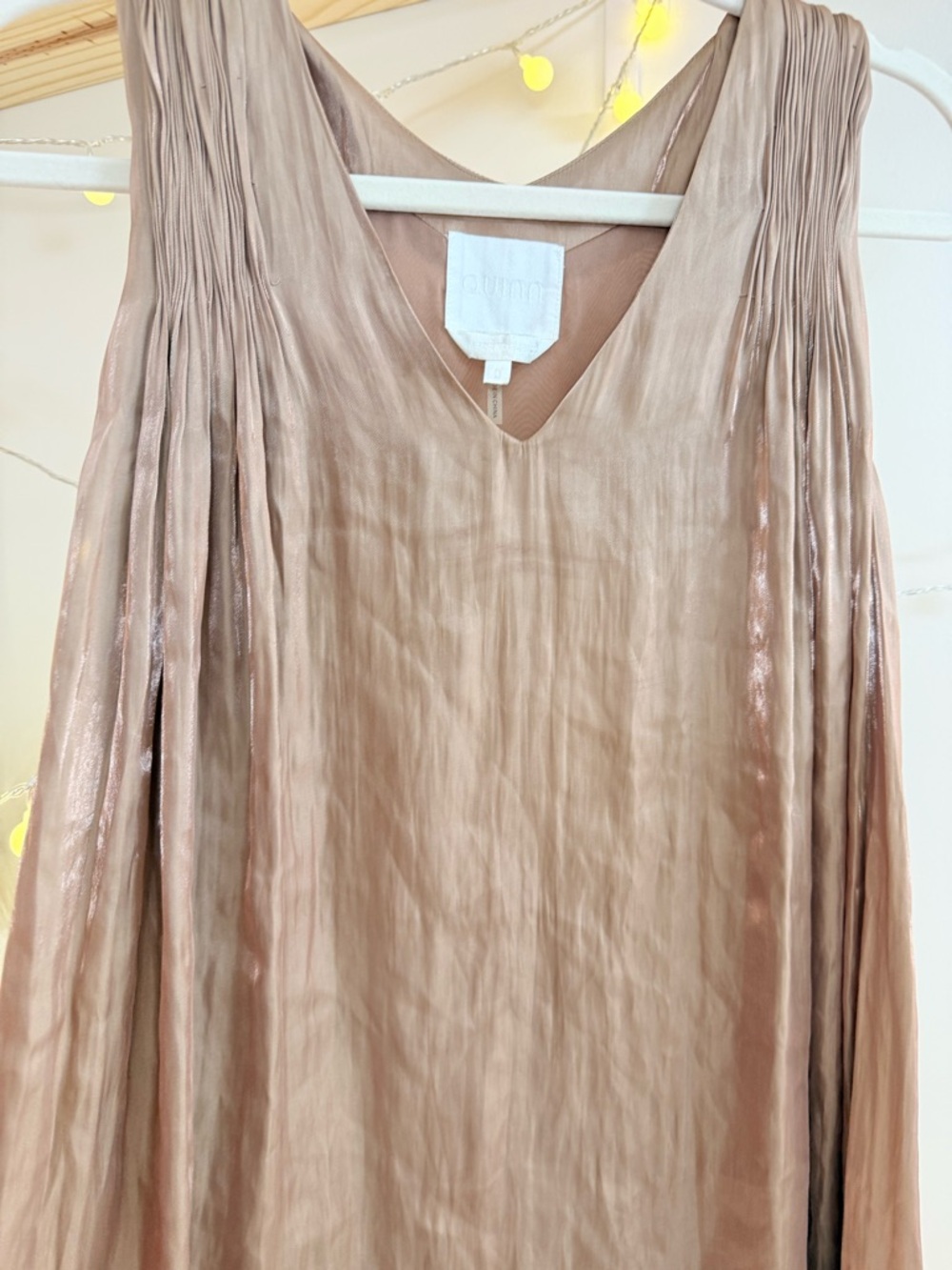 🌾 Quinn Silk Slip Dress in Blush - Stunning - Picture 5 of 12
